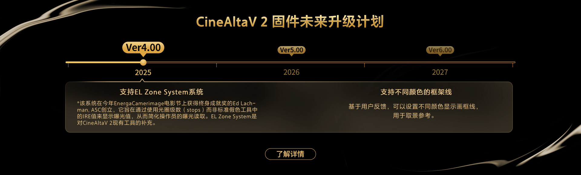 CineAltaV2 未來固件升級計劃