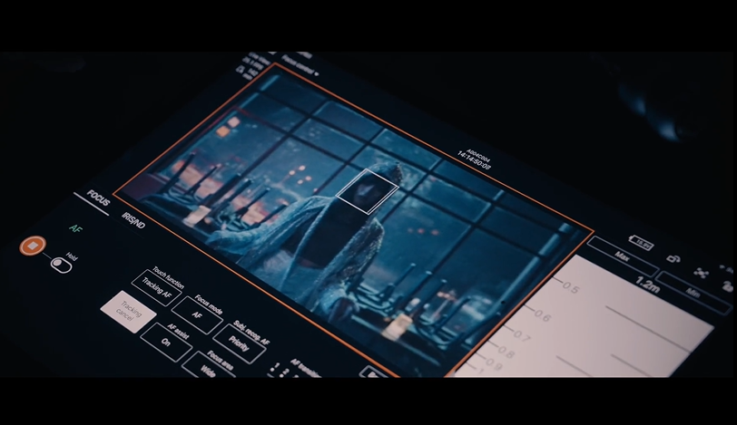 CineAltaB的自動(dòng)跟焦顯示